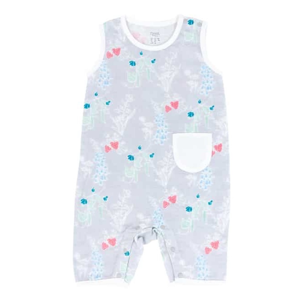 Two Brand New Bamboo Pima Sleeveless Rompers by Nest Design